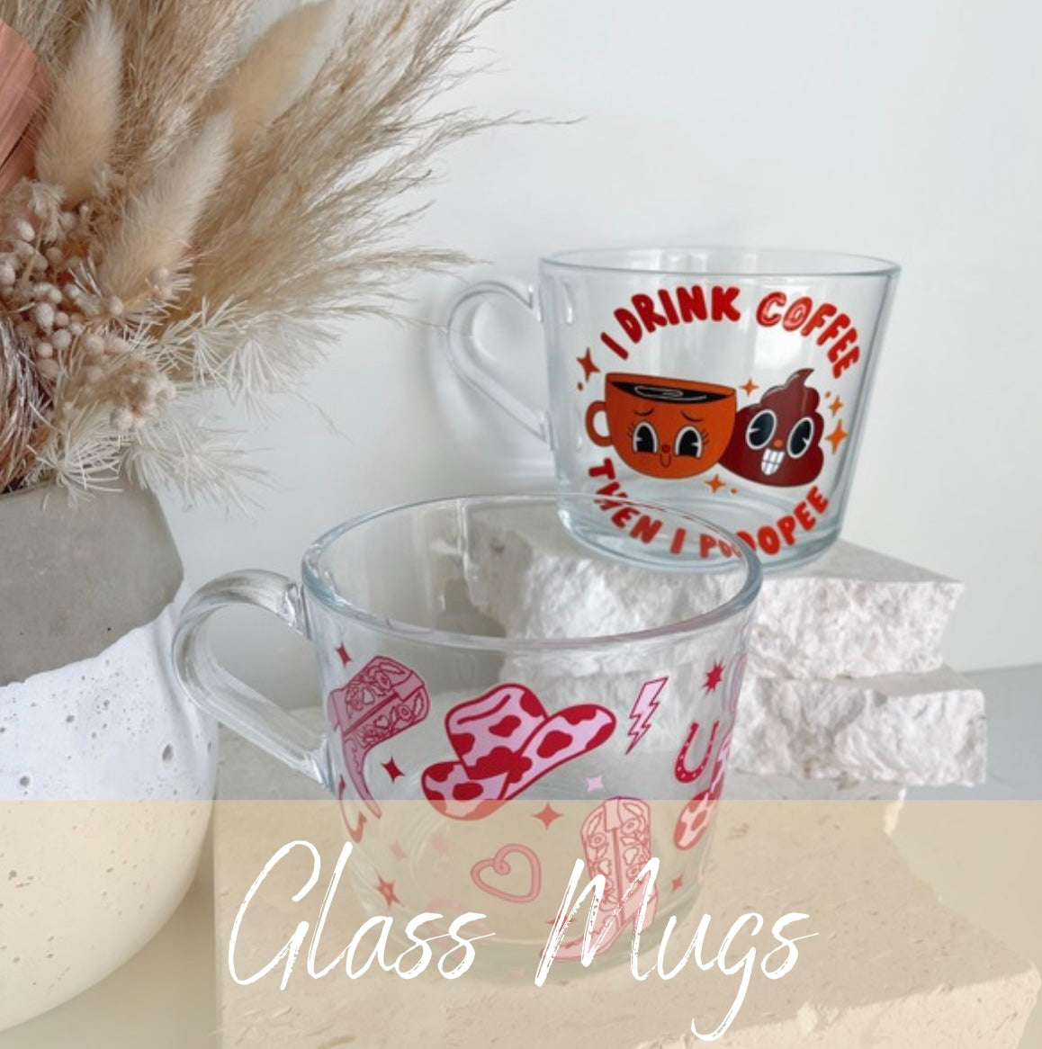 GLASS MUGS