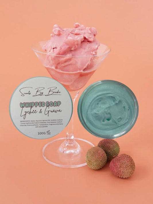 Lychee & Guava Whipped Soap (100 grams)