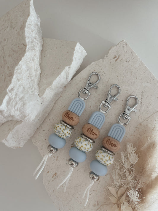 Baby Blue Arch Keychain “Mum”